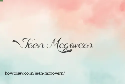 Jean Mcgovern