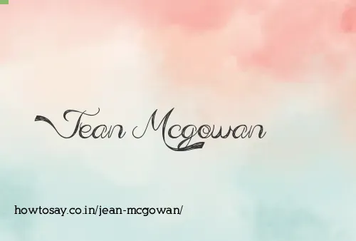 Jean Mcgowan