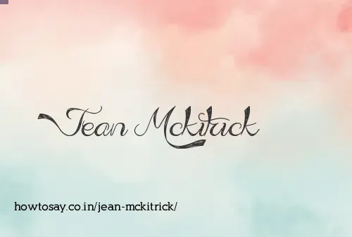 Jean Mckitrick