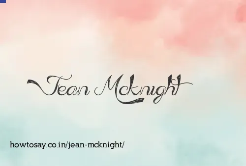 Jean Mcknight