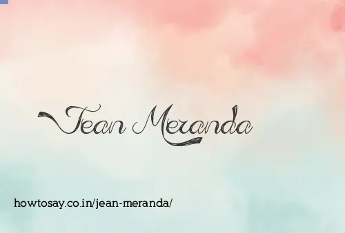 Jean Meranda
