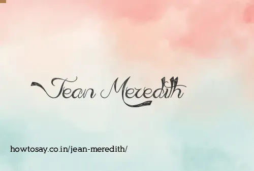 Jean Meredith