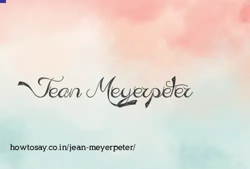 Jean Meyerpeter