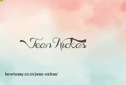 Jean Nickas