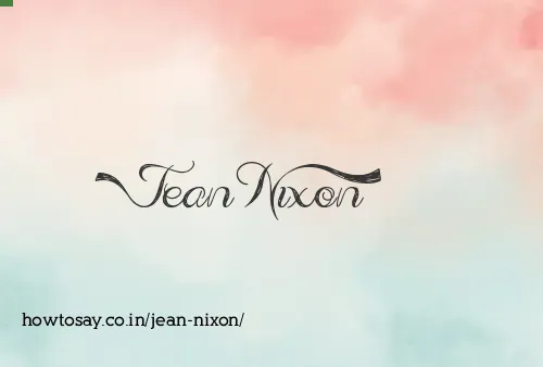 Jean Nixon