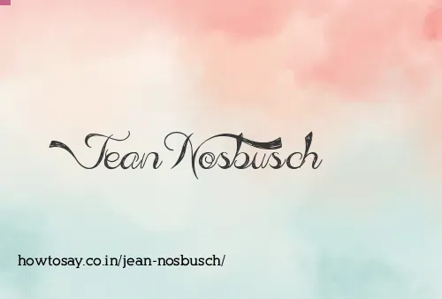 Jean Nosbusch