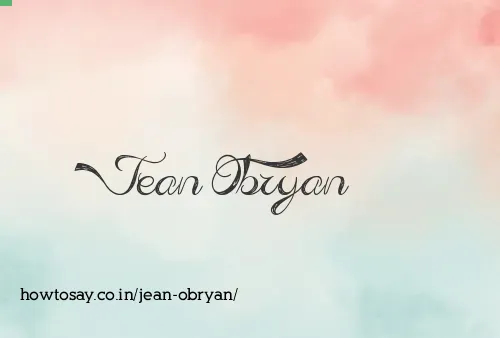 Jean Obryan