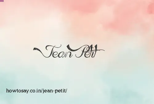 Jean Petit