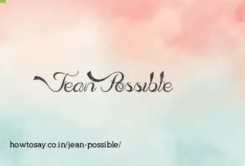 Jean Possible