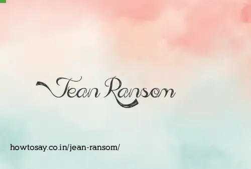 Jean Ransom