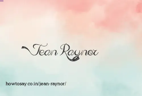 Jean Raynor