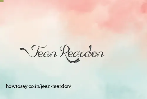 Jean Reardon