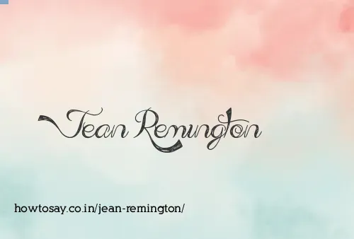 Jean Remington