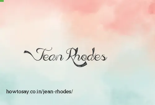 Jean Rhodes