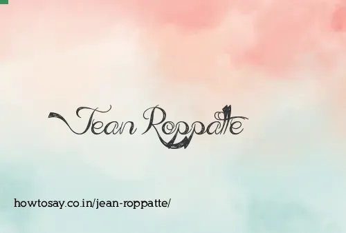 Jean Roppatte