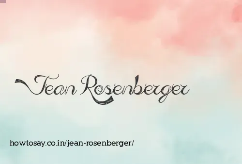 Jean Rosenberger