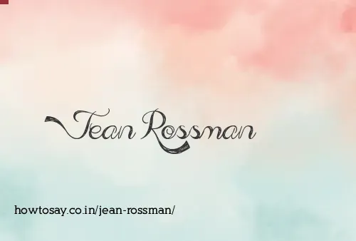 Jean Rossman