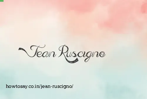 Jean Ruscigno