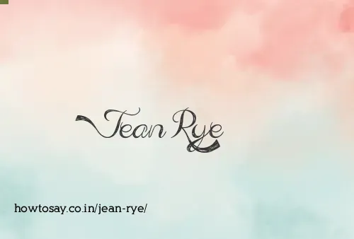Jean Rye