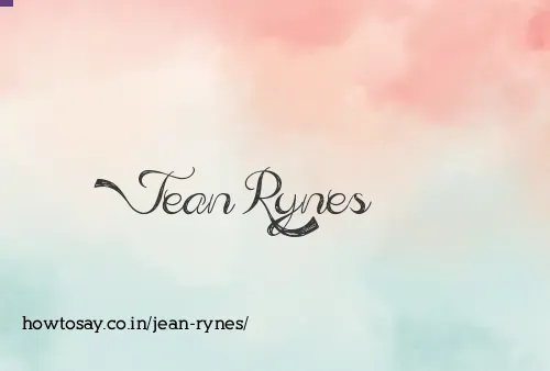 Jean Rynes