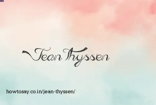 Jean Thyssen