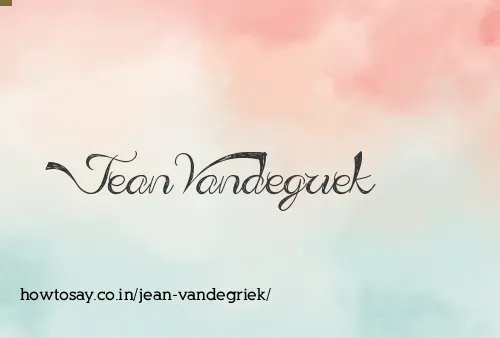 Jean Vandegriek