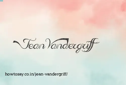 Jean Vandergriff
