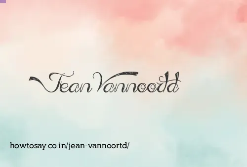 Jean Vannoortd