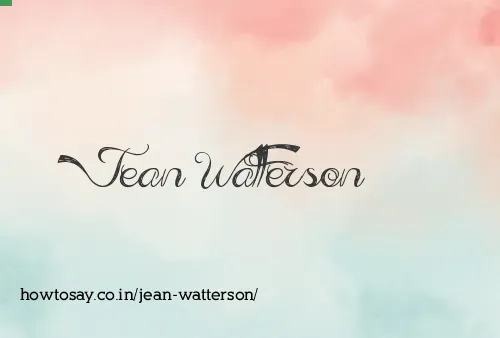 Jean Watterson