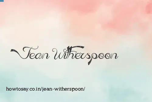 Jean Witherspoon