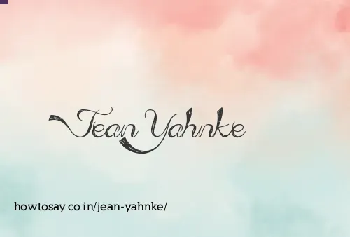 Jean Yahnke