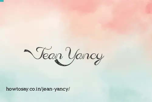 Jean Yancy