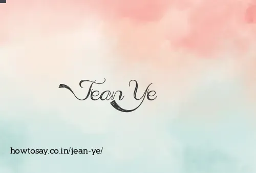 Jean Ye