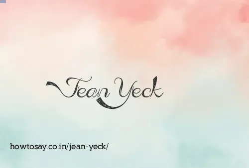 Jean Yeck