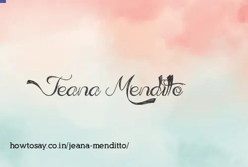Jeana Menditto