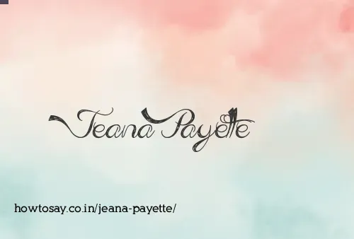 Jeana Payette