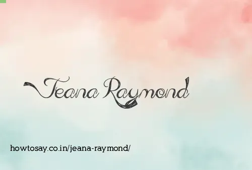 Jeana Raymond