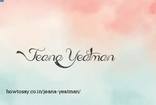 Jeana Yeatman