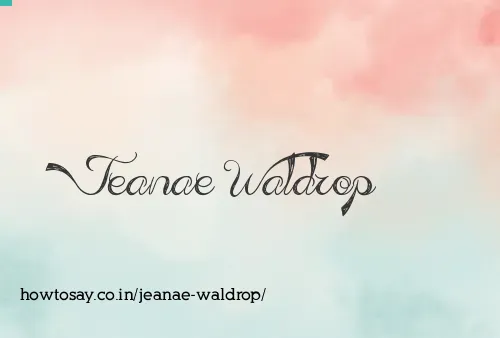 Jeanae Waldrop