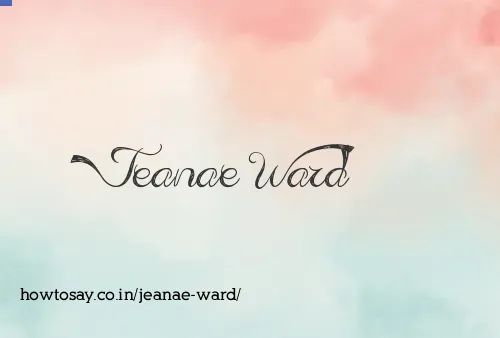 Jeanae Ward