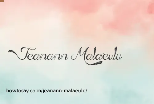 Jeanann Malaeulu