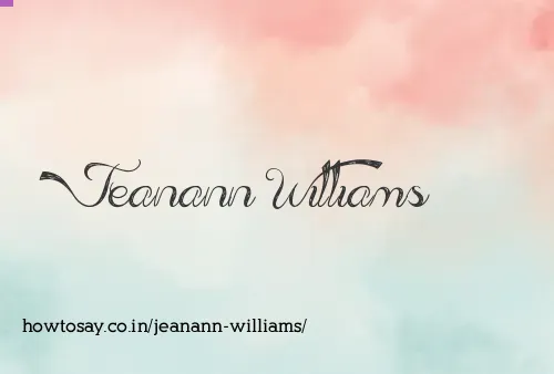 Jeanann Williams
