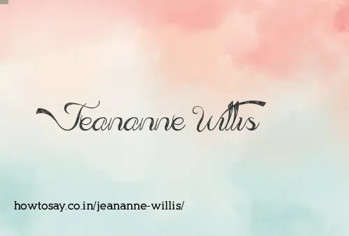 Jeananne Willis