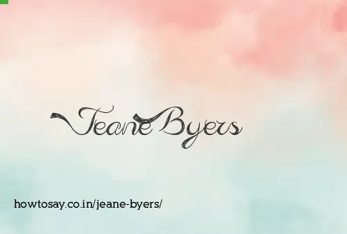 Jeane Byers