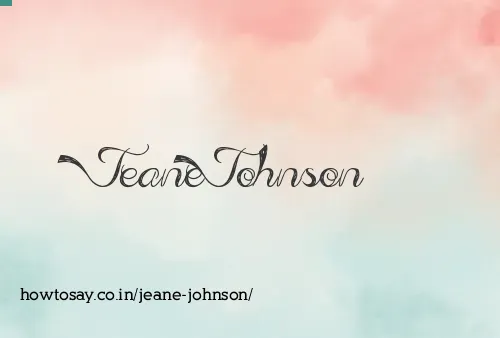 Jeane Johnson