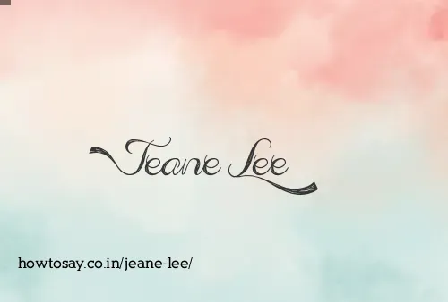 Jeane Lee