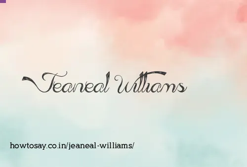 Jeaneal Williams