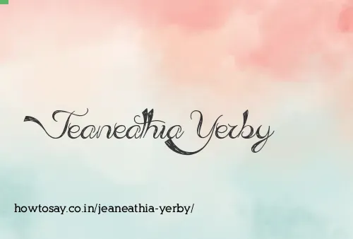 Jeaneathia Yerby
