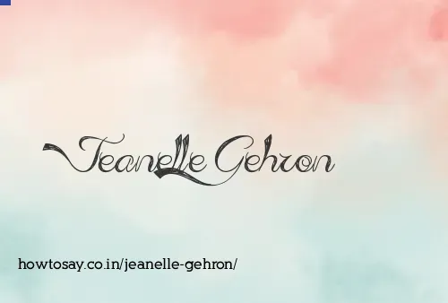 Jeanelle Gehron