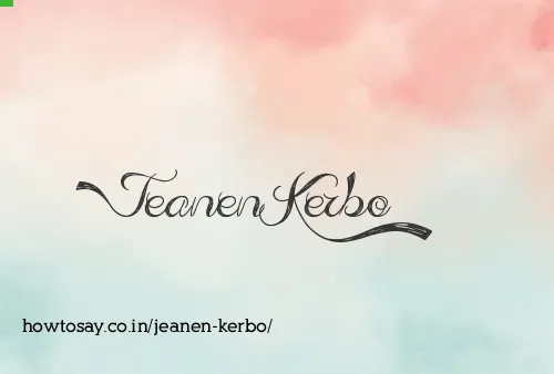 Jeanen Kerbo